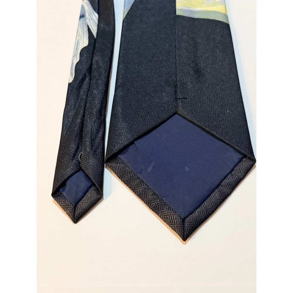 Renaissance Necktie Black Bible Cross Religious Graphic Church‎ Tie